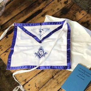 Freemason items.  Two aprons and book